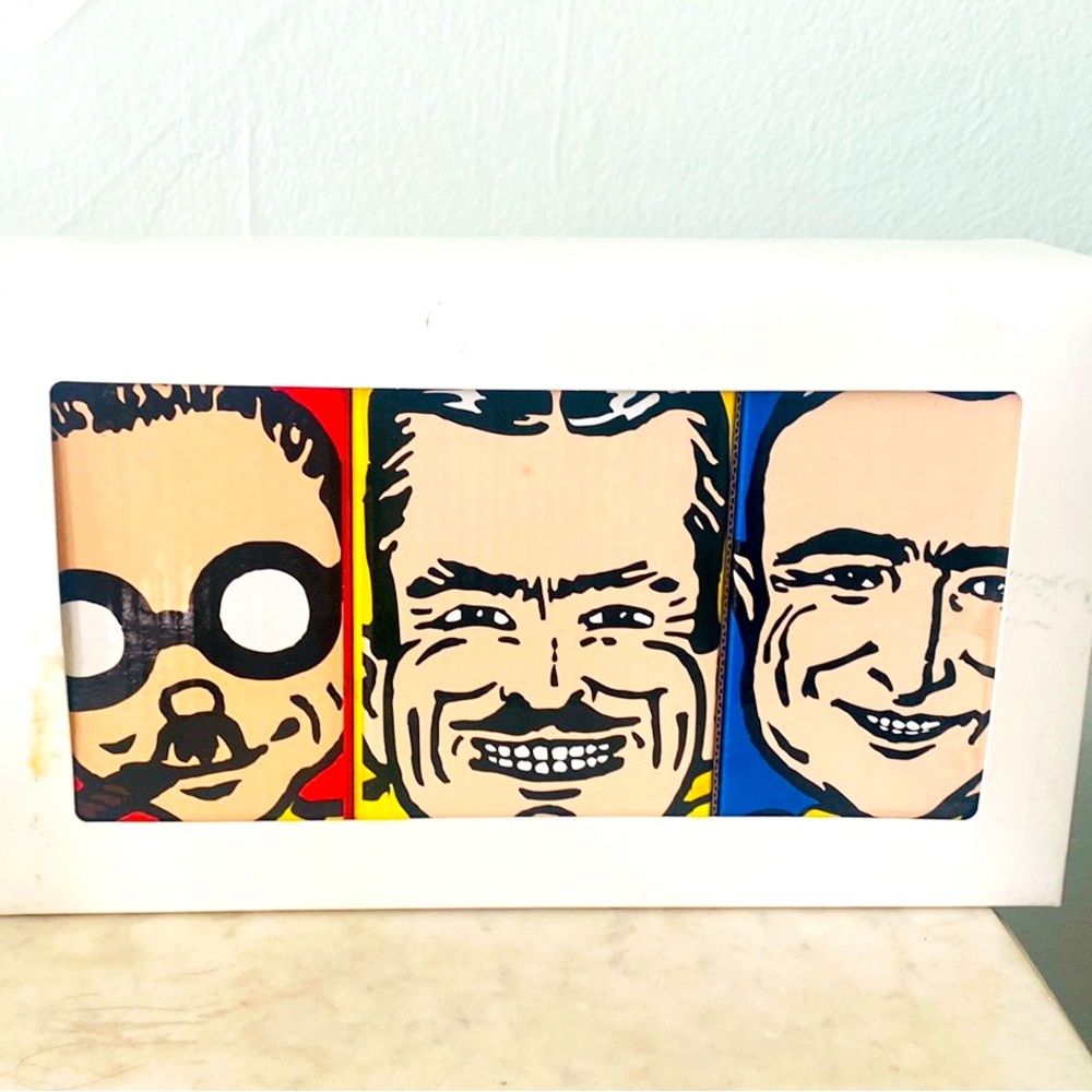 Pep Boys Limited Edition Bobblehead Boxed Set Manny Moe & Jack Hand Painted 5.5”